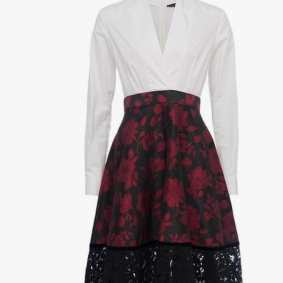 French Connection Beatrice Brocade Shirt Dress, NWT, Sz 12 - Picture 3 of 13